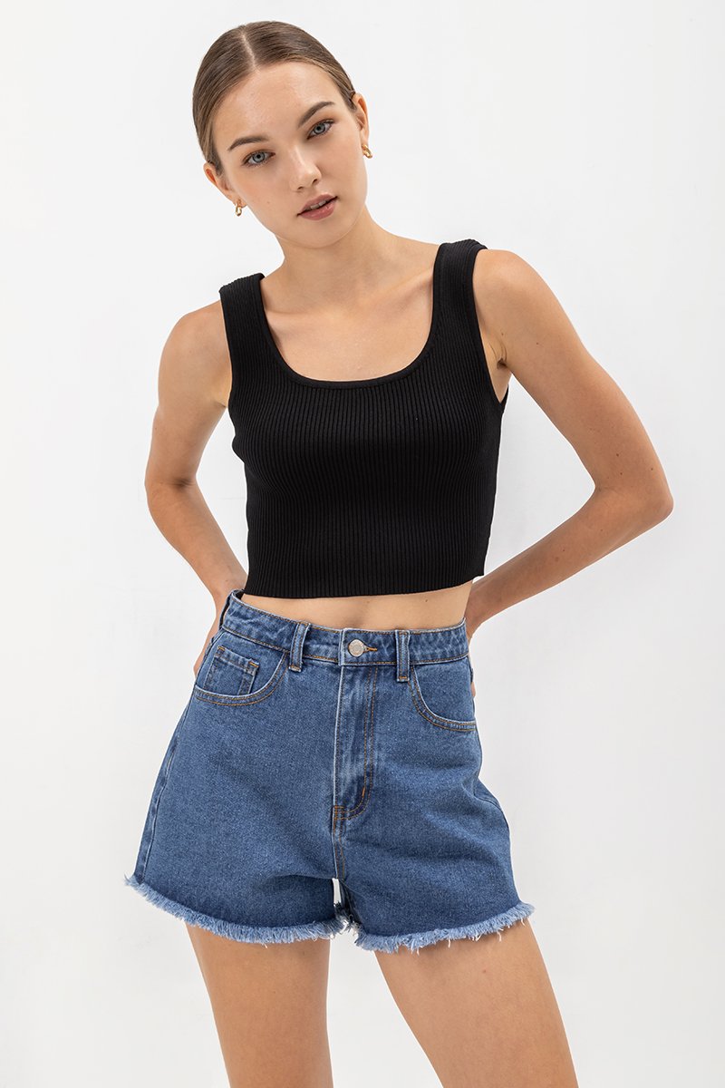 SABLE DENIM SHORTS