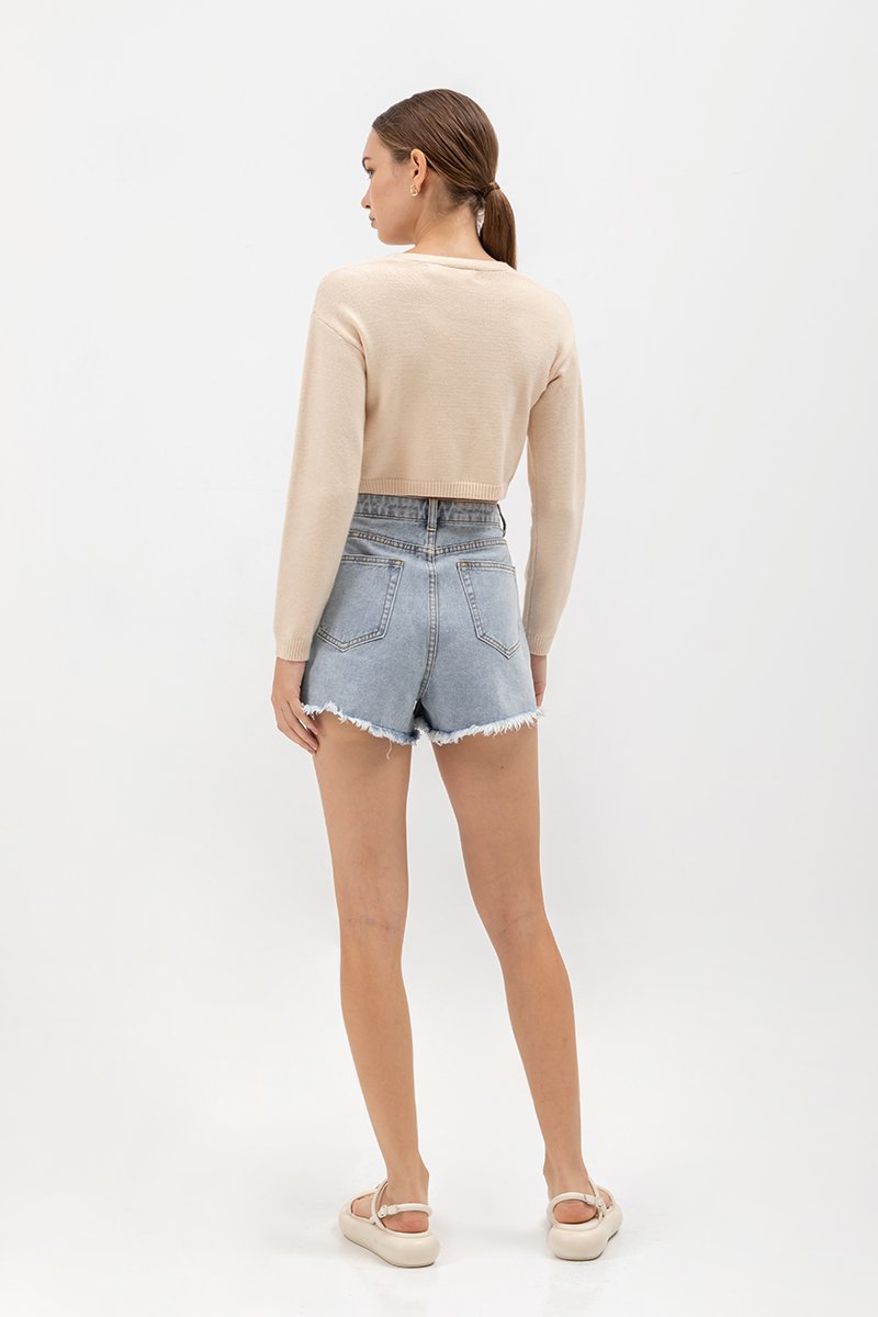 SABLE DENIM SHORTS
