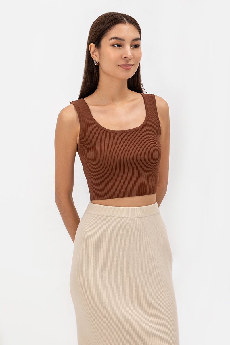 PAULINE KNIT SKIRT W SLIT