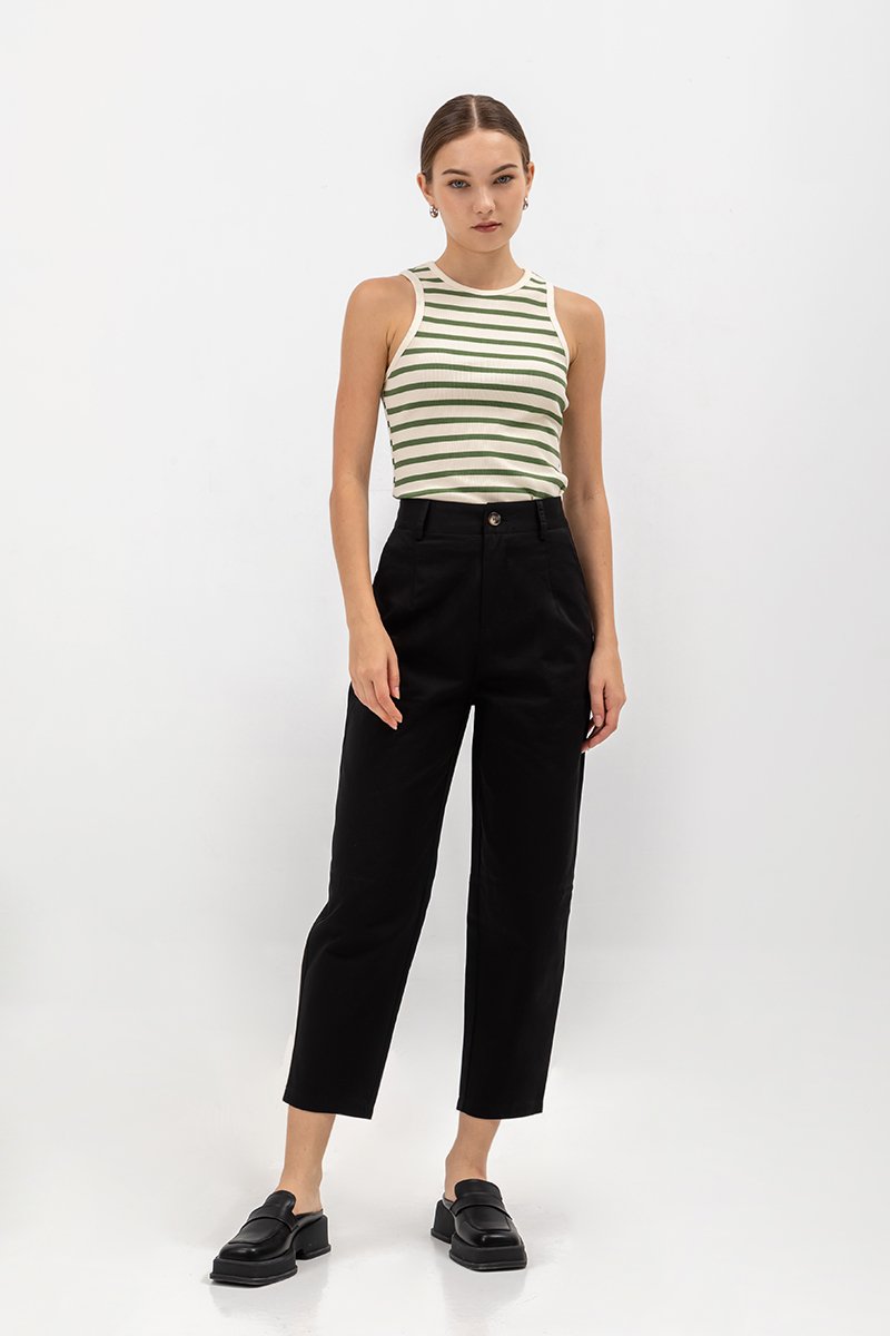 KHALEESI TAPERED COTTON PANTS