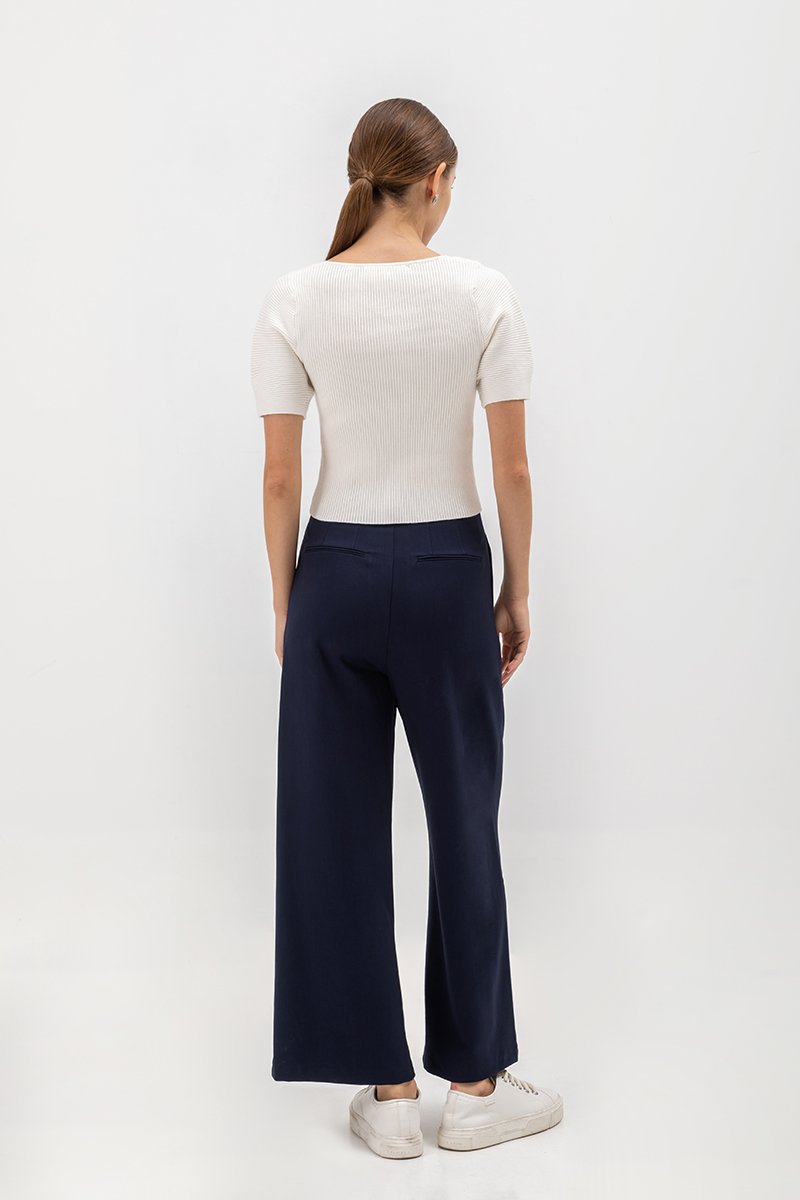 LUCRETIA PUFF SLEEVE KNIT TOP