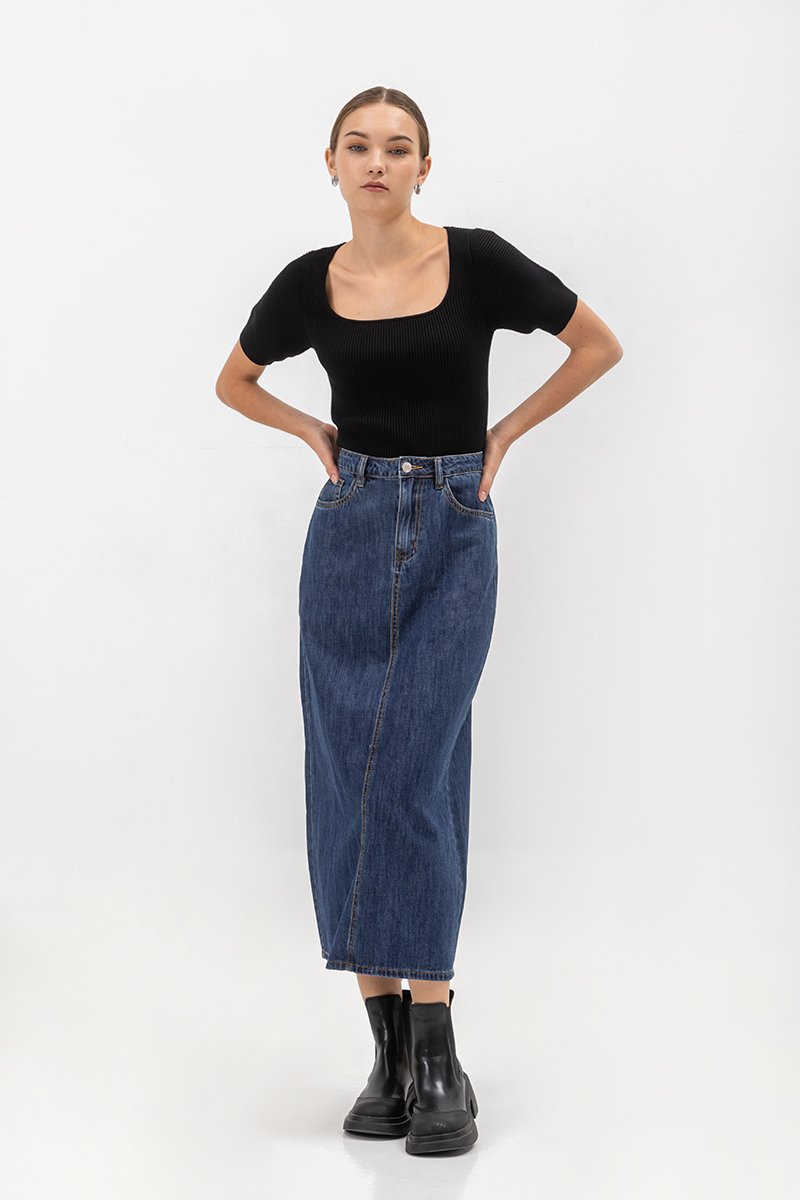 LUCRETIA PUFF SLEEVE KNIT TOP