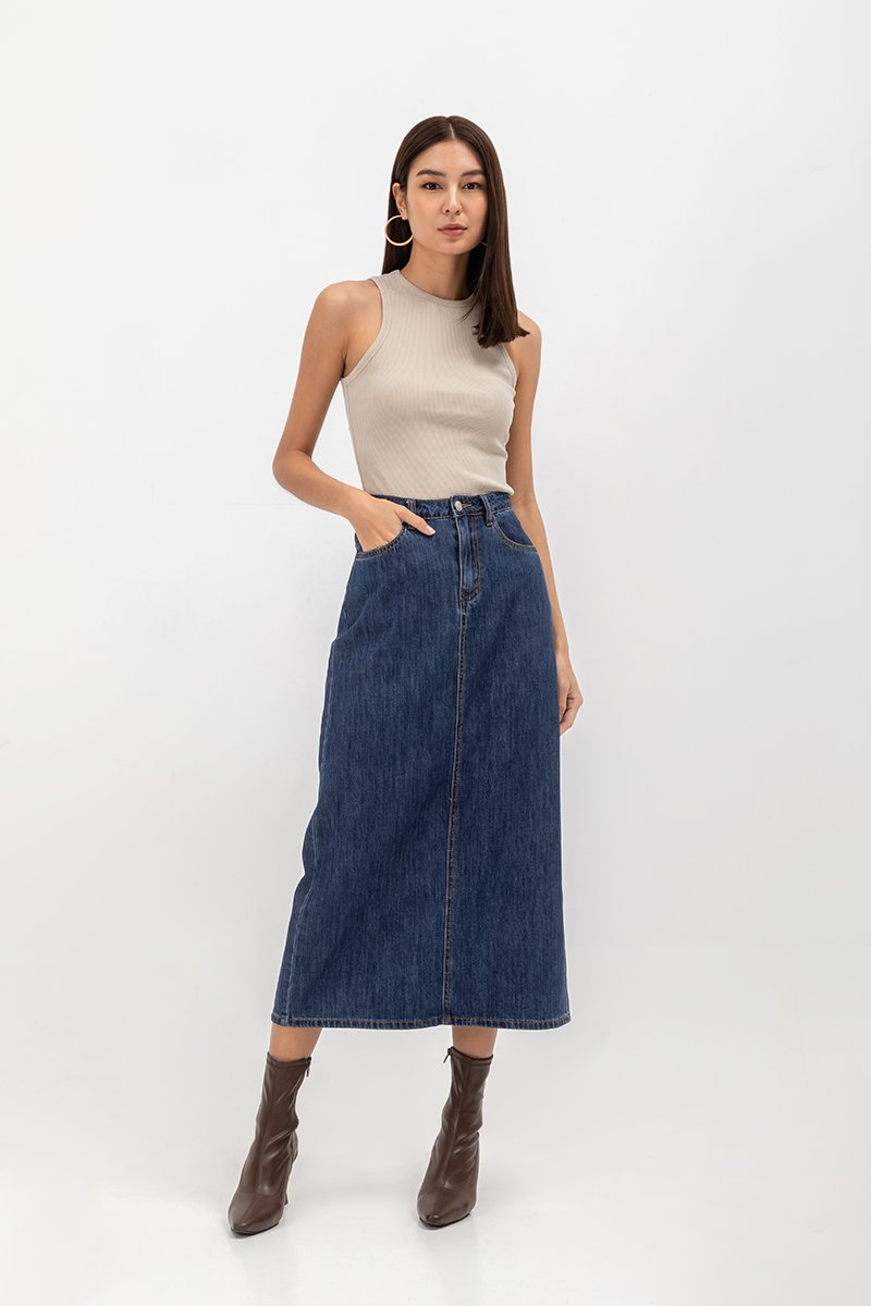 STEPHIE RIBBED TOP