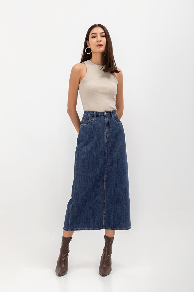 STEPHIE RIBBED TOP