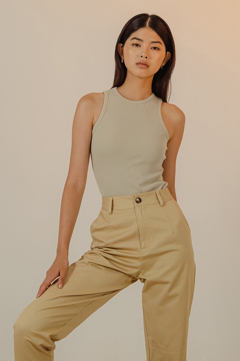 STEPHIE RIBBED TOP