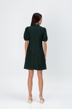 ABEL PUFF SLEEVE JACQUARD CHEONGSAM