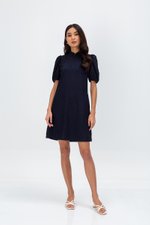 ABEL PUFF SLEEVE JACQUARD CHEONGSAM