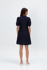 ABEL PUFF SLEEVE JACQUARD CHEONGSAM