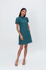 SHEILA PUFF SLEEVE CHEONGSAM DRESS