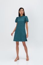 SHEILA PUFF SLEEVE CHEONGSAM DRESS
