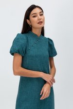 SHEILA PUFF SLEEVE CHEONGSAM DRESS