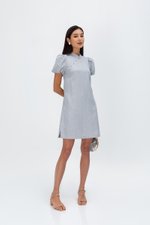 SHEILA PUFF SLEEVE CHEONGSAM DRESS