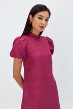 SHEILA PUFF SLEEVE CHEONGSAM DRESS