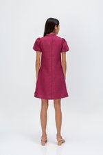 SHEILA PUFF SLEEVE CHEONGSAM DRESS