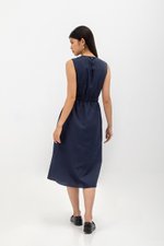 ANGELIKA DRAWSTRING WAIST MIDI DRESS ANGELIKA DRAWSTRING WAIST MIDI DRESS