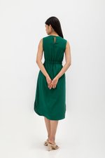 ANGELIKA DRAWSTRING WAIST MIDI DRESS ANGELIKA DRAWSTRING WAIST MIDI DRESS