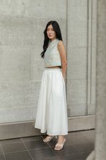 LAUREL SPARROW JACQUARD CHEONGSAM TOP