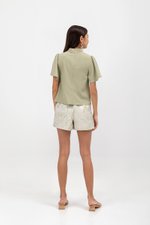 KENDALL FLUTTER SLEEVE CHEONGSAM TOP KENDALL FLUTTER SLEEVE CHEONGSAM TOP