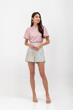KENDALL FLUTTER SLEEVE CHEONGSAM TOP KENDALL FLUTTER SLEEVE CHEONGSAM TOP