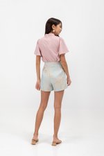 KENDALL FLUTTER SLEEVE CHEONGSAM TOP KENDALL FLUTTER SLEEVE CHEONGSAM TOP