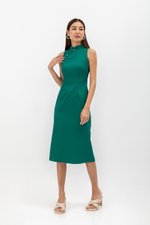 NIKA TWEED MIDI CHEONGSAM W PEARL BUTTONS