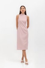 NIKA TWEED MIDI CHEONGSAM W PEARL BUTTONS