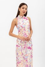 JOELLE FLORAL SHEATH CHEONGSAM JOELLE FLORAL SHEATH CHEONGSAM