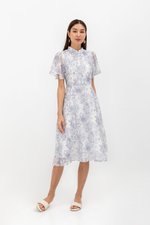 THALIA FLORAL FLUTTER SLEEVE CHEONGSAM THALIA FLORAL FLUTTER SLEEVE CHEONGSAM