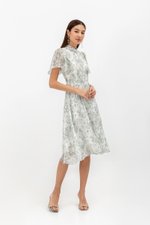 THALIA FLORAL FLUTTER SLEEVE CHEONGSAM THALIA FLORAL FLUTTER SLEEVE CHEONGSAM