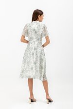 THALIA FLORAL FLUTTER SLEEVE CHEONGSAM THALIA FLORAL FLUTTER SLEEVE CHEONGSAM