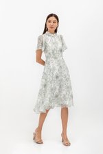 THALIA FLORAL FLUTTER SLEEVE CHEONGSAM THALIA FLORAL FLUTTER SLEEVE CHEONGSAM
