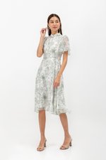 THALIA FLORAL FLUTTER SLEEVE CHEONGSAM THALIA FLORAL FLUTTER SLEEVE CHEONGSAM