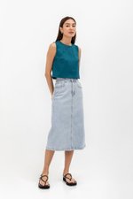 MARISOL ROUND NECK CHEONGSAM TOP