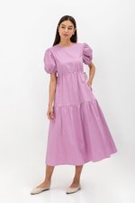 FLORIAN SIDE TIE COTTON MAXI DRESS