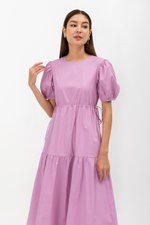 FLORIAN SIDE TIE COTTON MAXI DRESS
