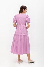 FLORIAN SIDE TIE COTTON MAXI DRESS
