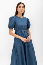 FLORIAN SIDE TIE COTTON MAXI DRESS