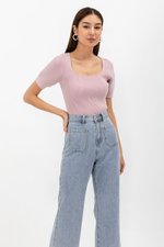 ALVIS PATCH POCKET FLARE HEM JEANS