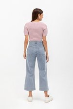 ALVIS PATCH POCKET FLARE HEM JEANS