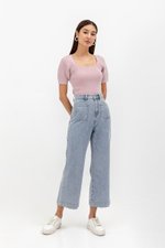 ALVIS PATCH POCKET FLARE HEM JEANS