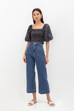 ALVIS PATCH POCKET FLARE HEM JEANS