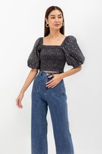 ALVIS PATCH POCKET FLARE HEM JEANS