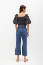 ALVIS PATCH POCKET FLARE HEM JEANS