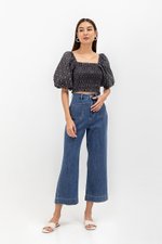 ALVIS PATCH POCKET FLARE HEM JEANS