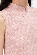 LEENA TWEED CHEONGSAM TOP