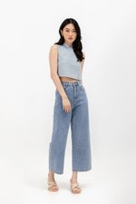 LEENA TWEED CHEONGSAM TOP