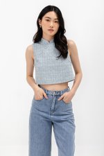 LEENA TWEED CHEONGSAM TOP