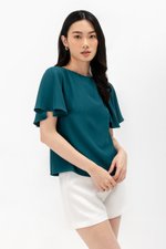 DELGADO FLUTTER SLEEVE TOP