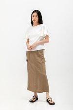 DELGADO FLUTTER SLEEVE TOP