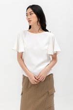 DELGADO FLUTTER SLEEVE TOP